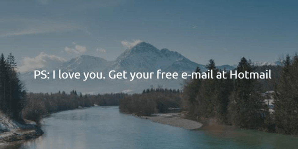 Growth Hacking: примеры hotmail